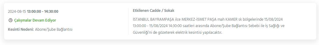 İstanbullular dikkat! Bugün bu ilçelerde elektrikler kesilecek 22